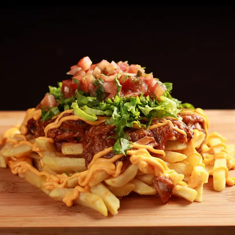 Papas a la francesa con Pulled Pork