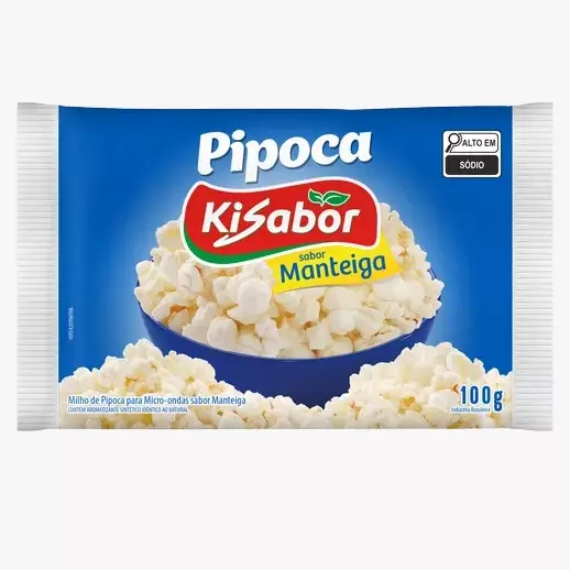 PIPOCA PARA MICRO ONDAS MANTEIGA KIS