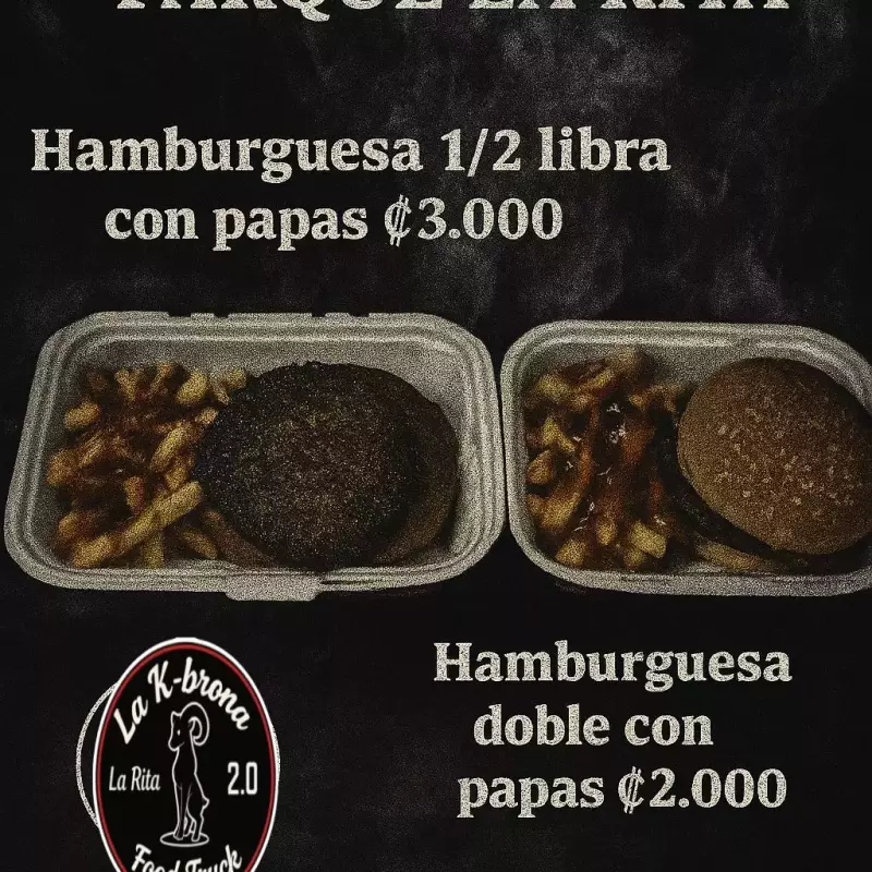 Hamburguesa Doble de Pollo + Papas