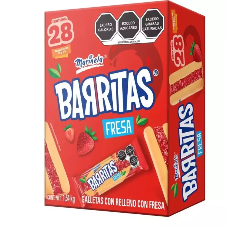 BARRITAS FRESA 28 PZAS