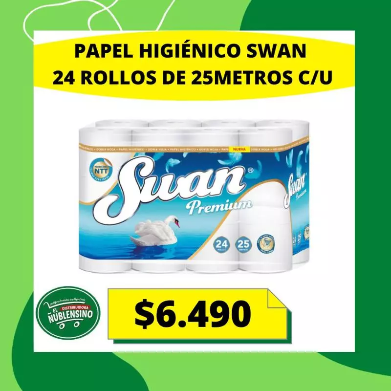 Papel higiénico Swan 24 rollos