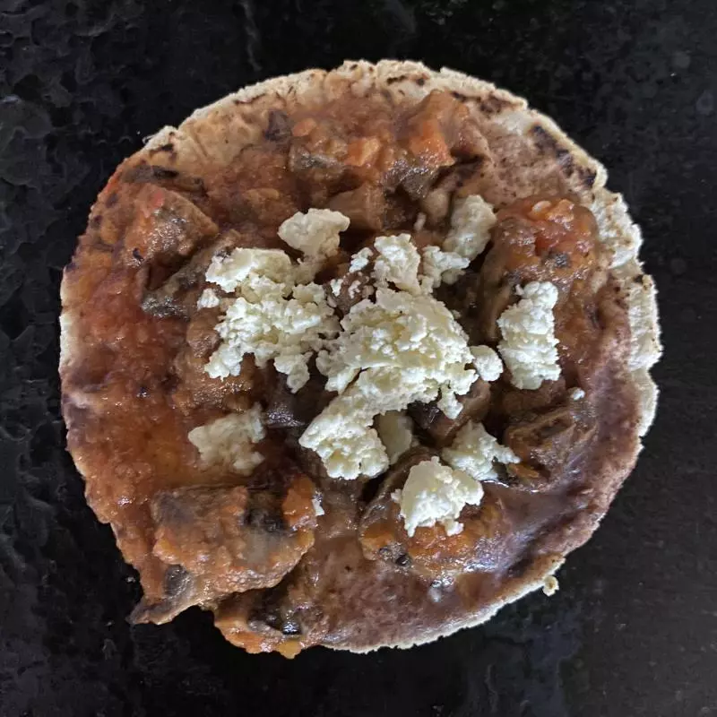 Sopes de champiñones.