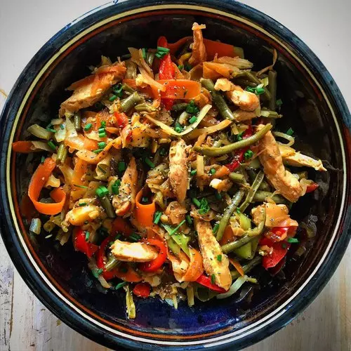 °ÉMINCÉS DE POULET LEGUMES°
