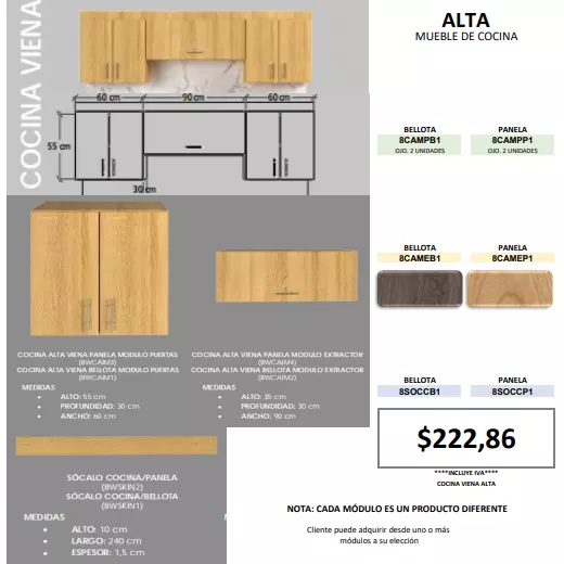 ALTA MUEBLE DE COCINA