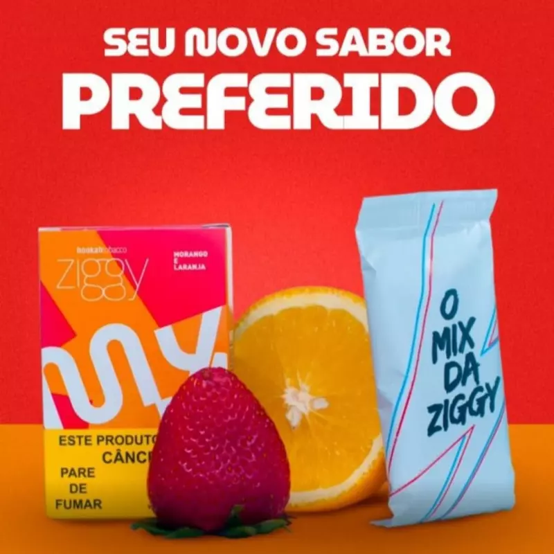 ZIGGY MORANGO COM LARANJA