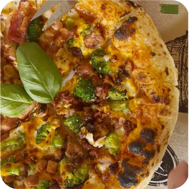 Brócolis Bacon e Cheddar (25cm)