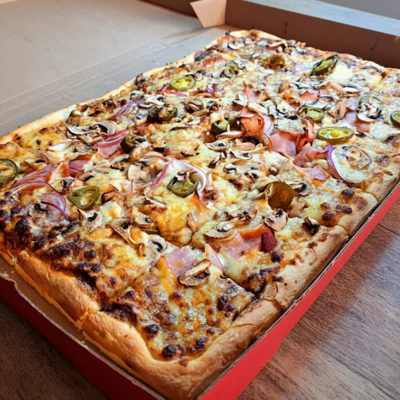 1 pizza rectangular