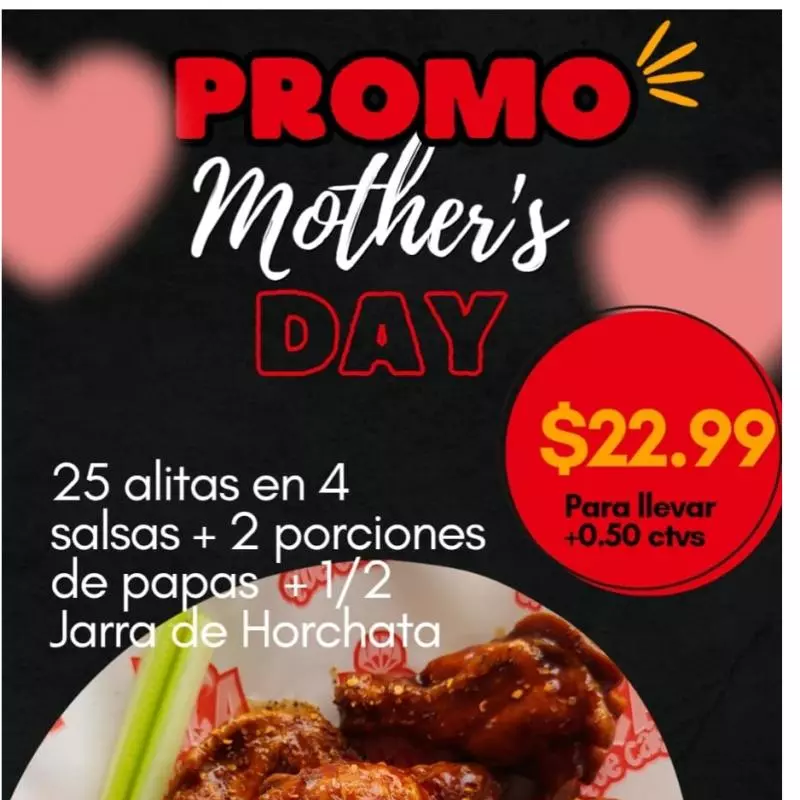 MOTHERS DAY25ALITAS+1/2JARRA DE HOR