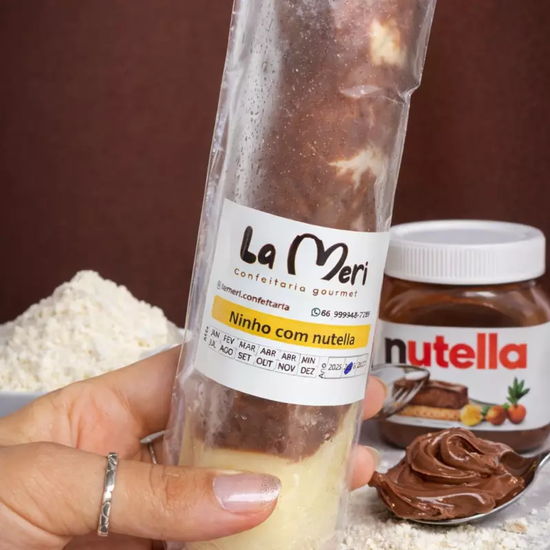 Dindin Ninho com nutella