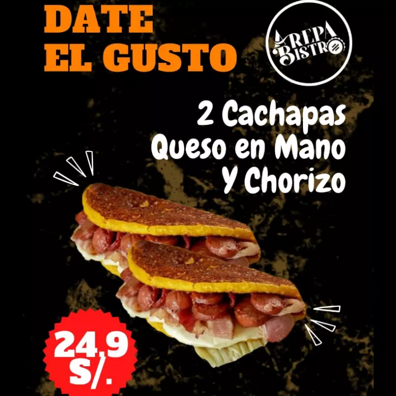 2 Cachapas Queso e mano y Chorizo 🤩