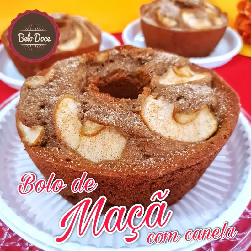 Bolo Maça com Canela