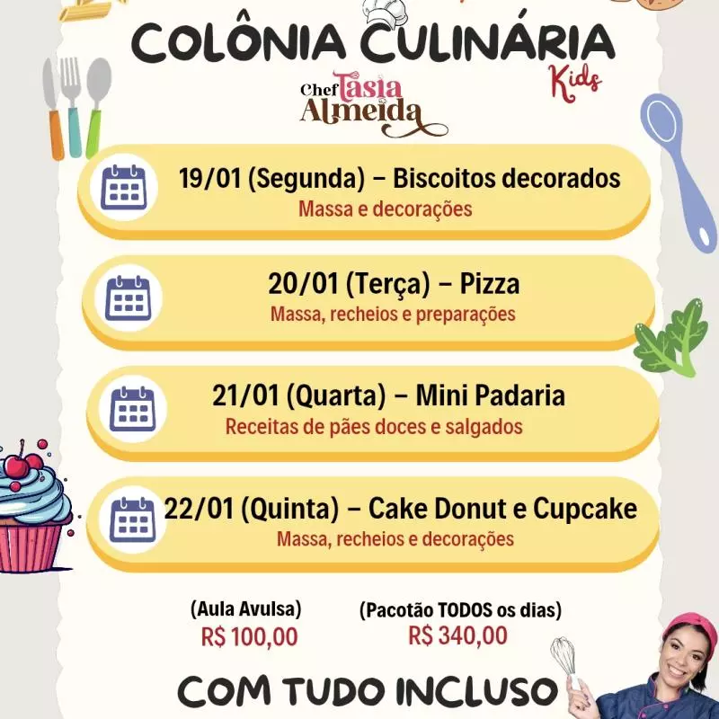 Colônia Culinária - Aula Avulsa 21/1