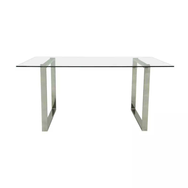 Mesa Vidrio 160x90 Base Metal