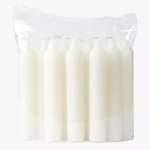 Caja velas x25 blanca baby sin marca