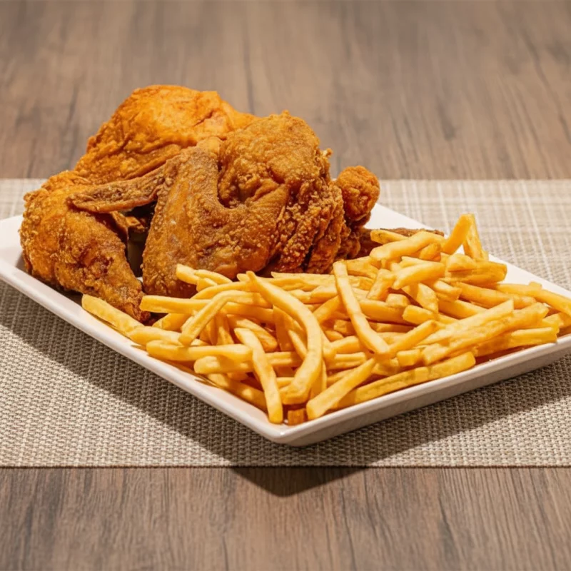 FRANGO A PASSARINHO + BATATA