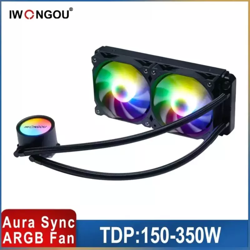 Disipación líquida para CPU 2 Fanes