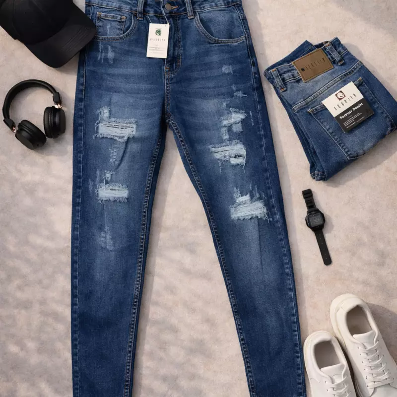 Jean Skinny Rasgado Urbano Premium X