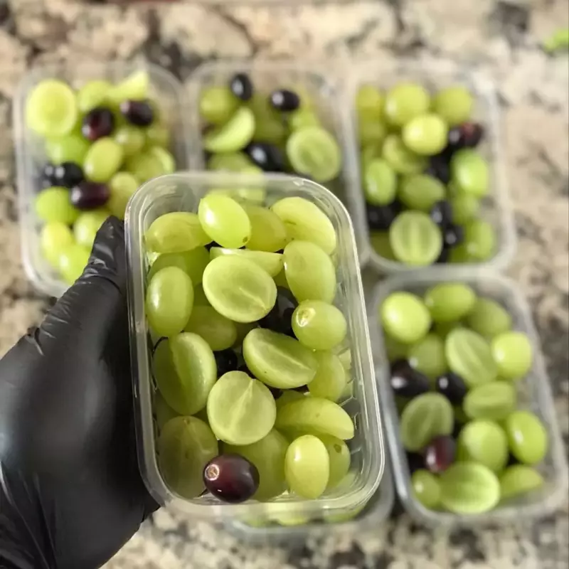 Uva verde higienizada