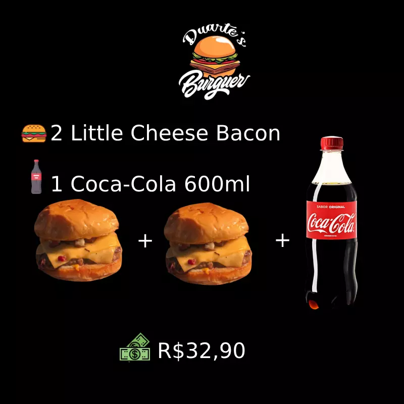 2Little Cheese Bacon + Coca Cola 600