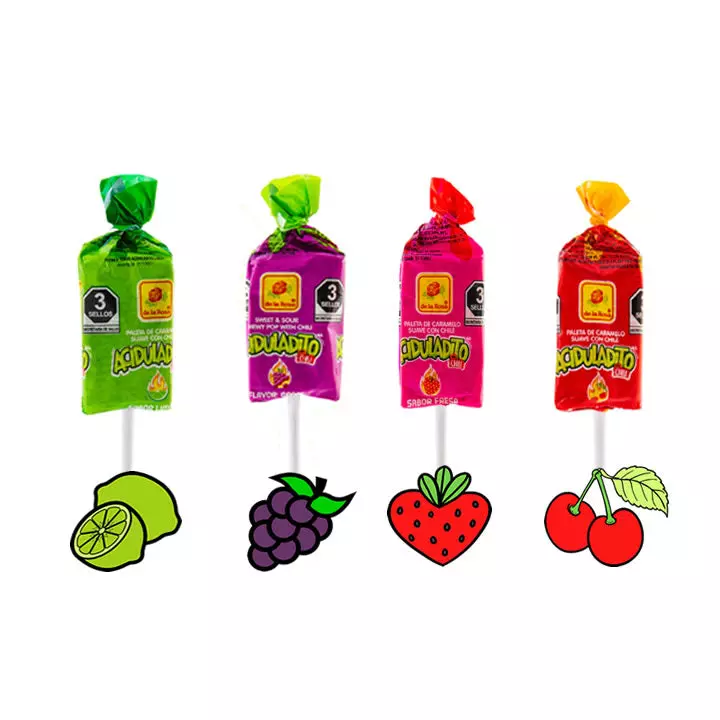 PaletaDe la Rosa aciduladito variado