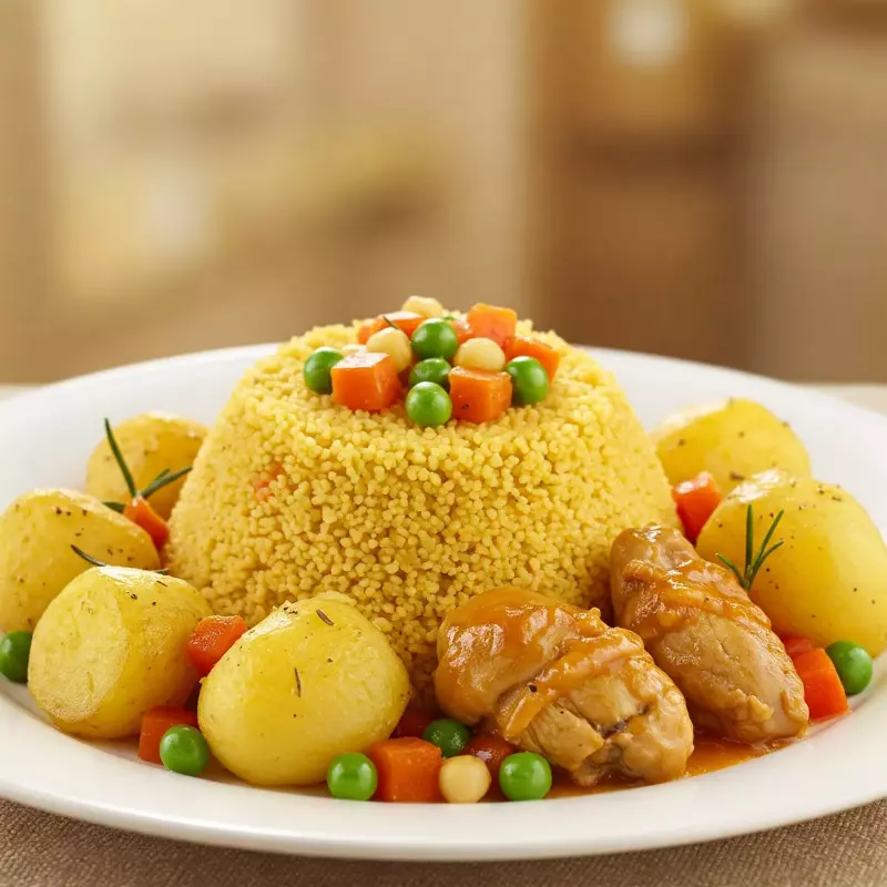 Cuscús Recheado Acompanha Frango