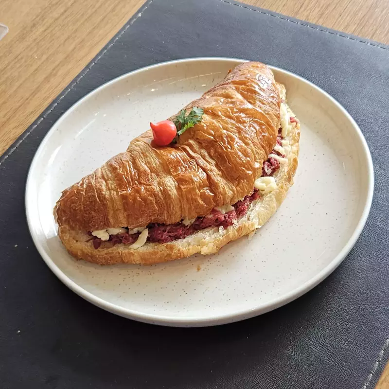 Charque com queijo