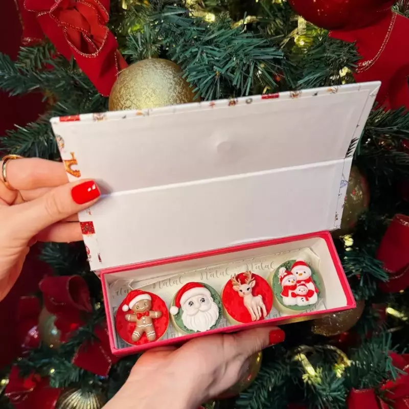 Caixa pães de mel decorados