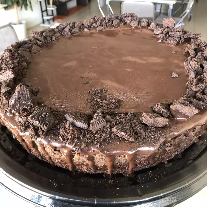 Cheesecake brownie de oreo 🍪