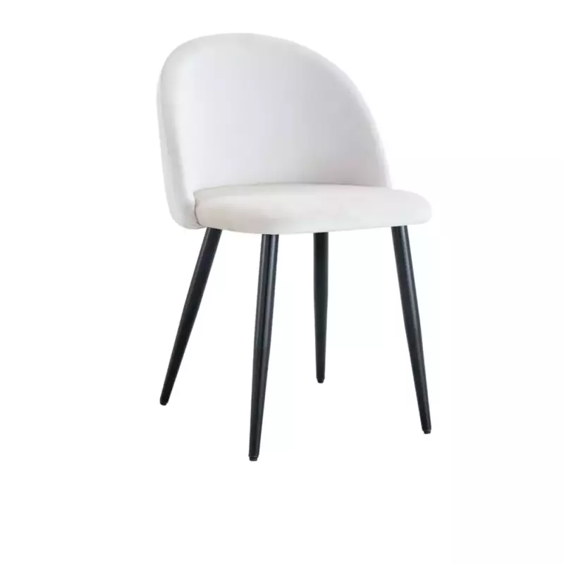 Silla Thea patas negras Gris claro