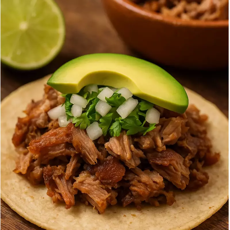 🌮🐂 Taco Bravo de Carnitas