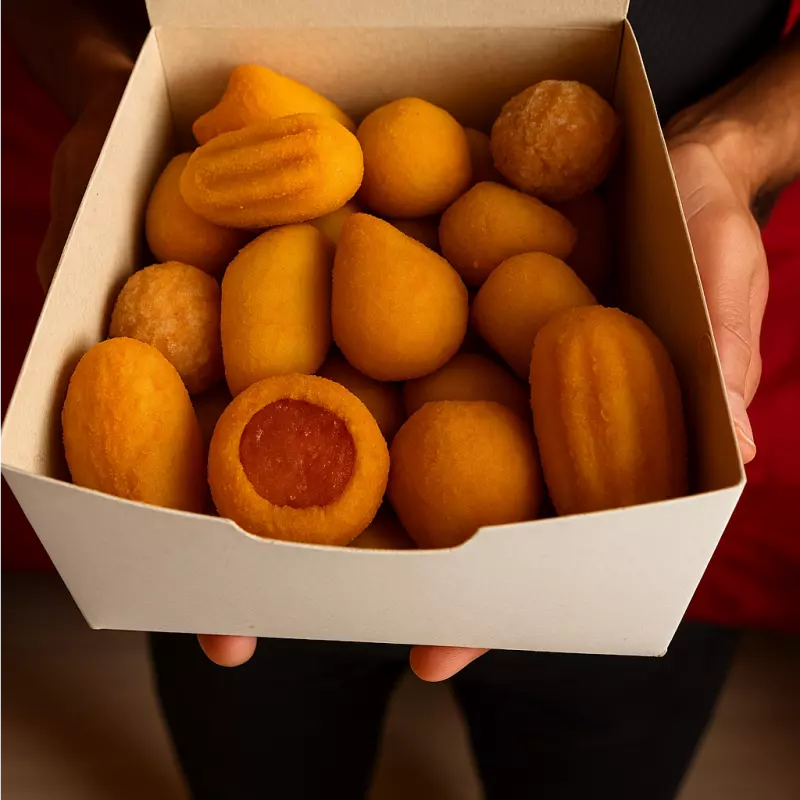 10Unds Mini salgados fritos sortidos