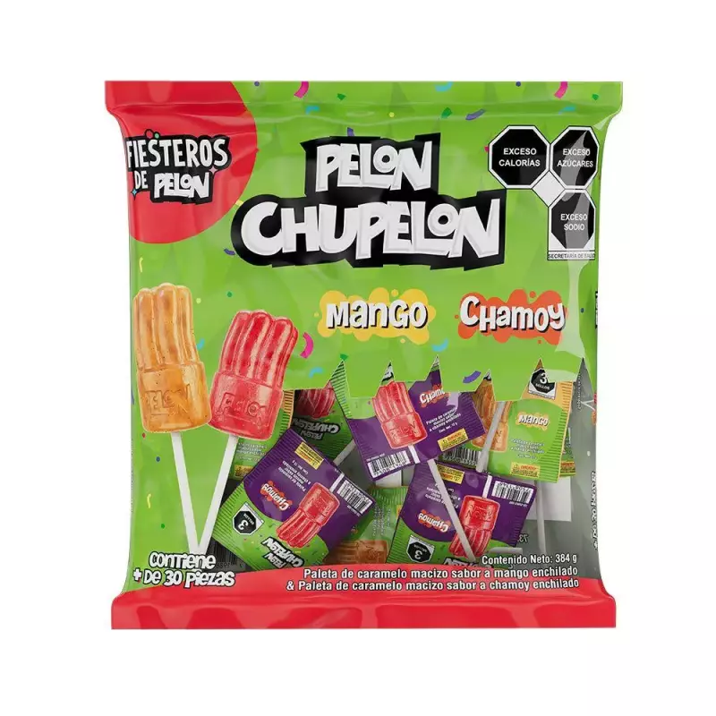 Chupelon mango y chamoy x 30 unidade