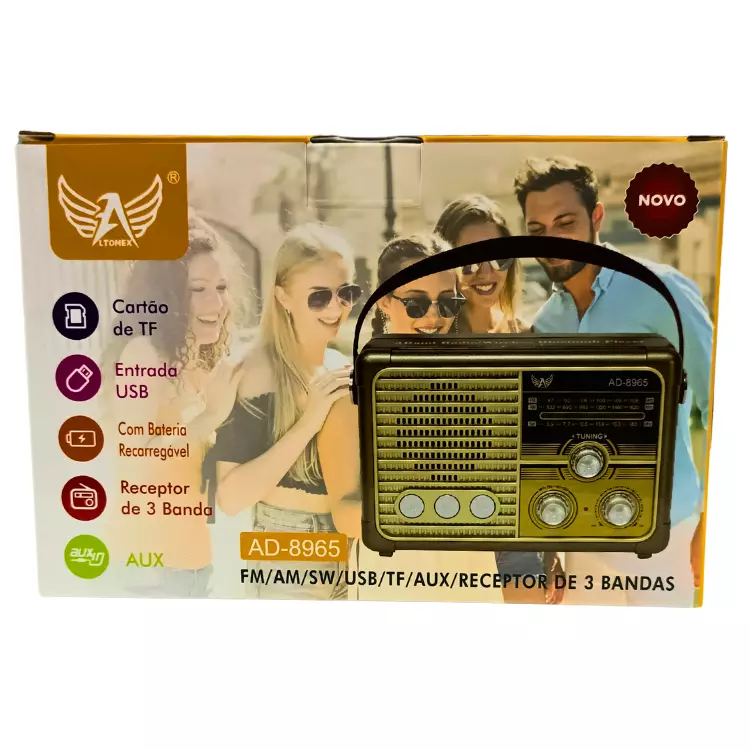 RADIO ALTOMEX FM/BLUETOOTH AD-8965