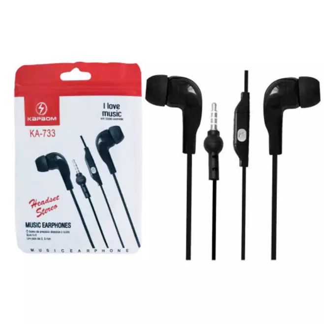 FONE DE OUVIDO C/FIO KAPBOM KA-733