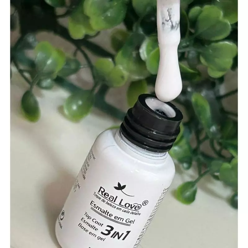 Esmalte Em Gel R.Love 3 Em 1 Branco