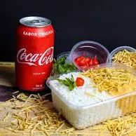 Strogonoff de Frango + Coca Lata