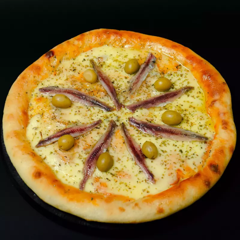 Muzzarella con anchoas