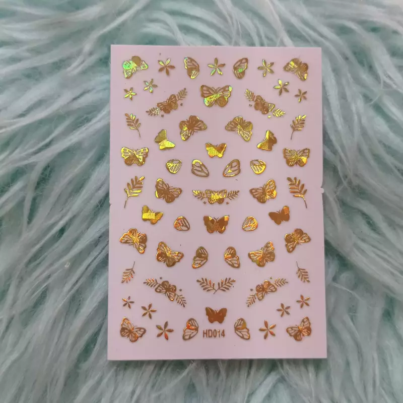 Calcomanía dorada (HD014)