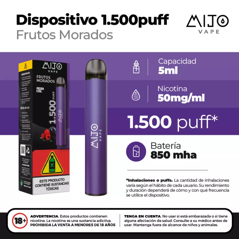 FRUTOS MORADOS (1.500 PUFFS)