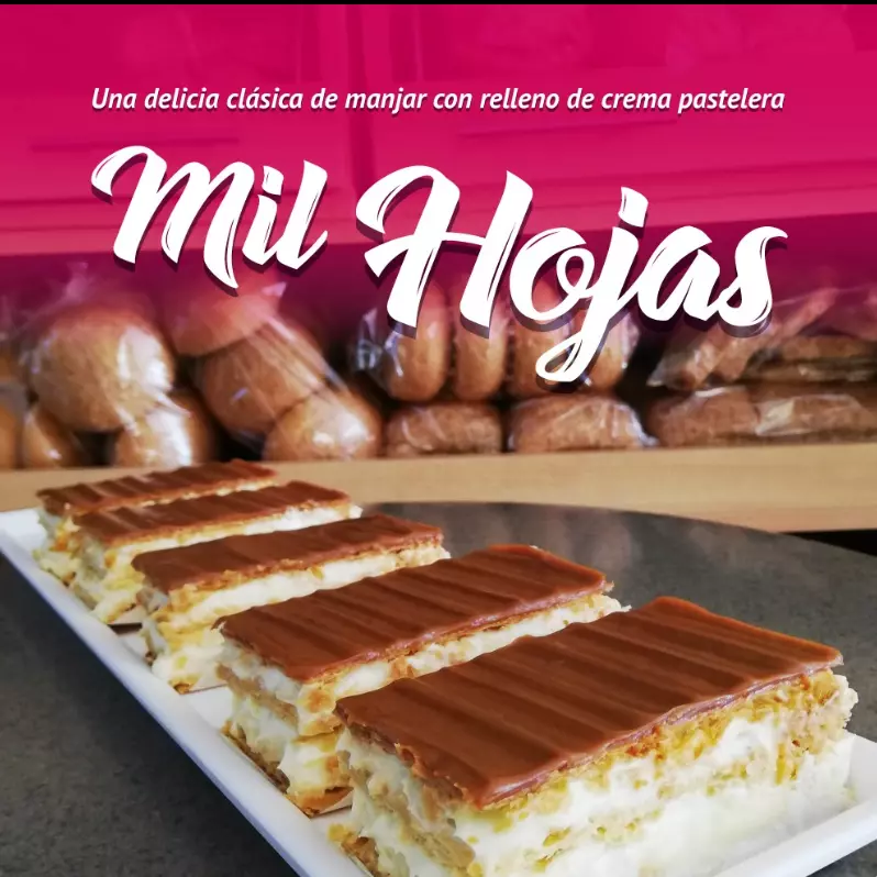 Milhojas con crema pastelera