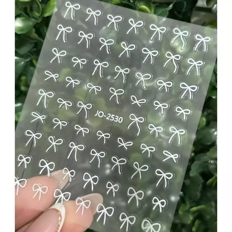 Cartela Adesivo Laço 60 Und.Branco