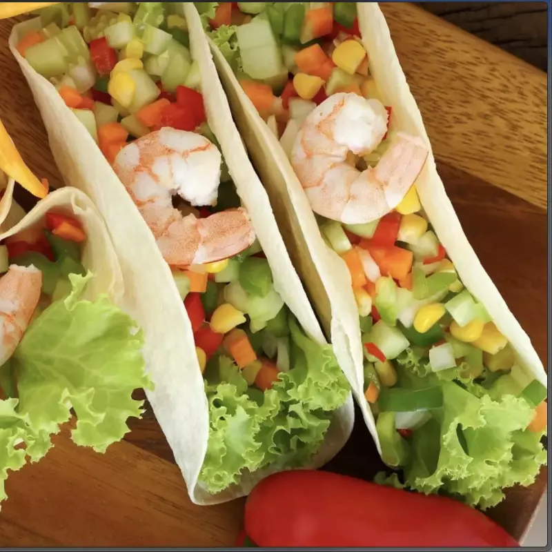 Tacos de camarones