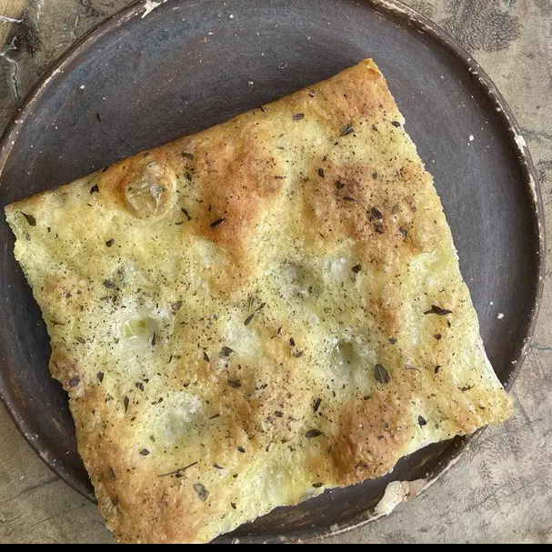 Porción Focaccia oregano