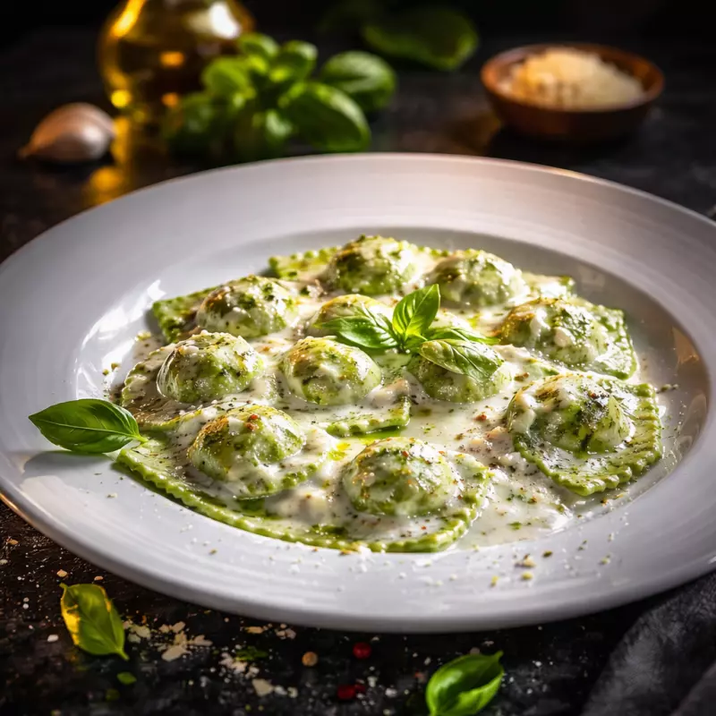 Raviol di Ricotta e Spinaci