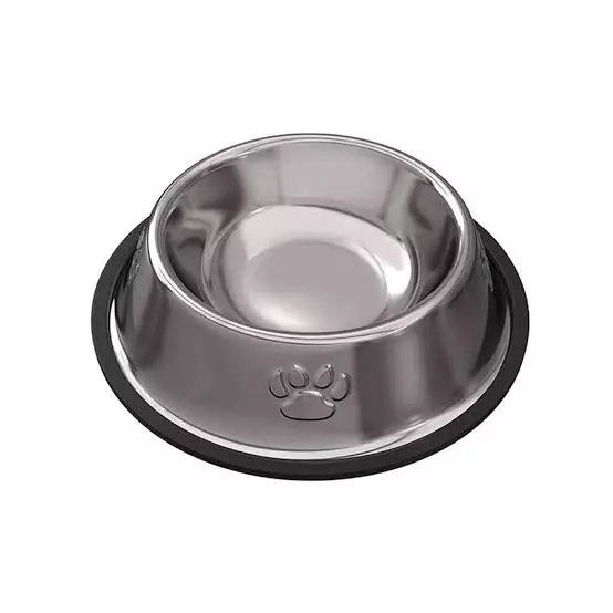 Plato de Acero Inox. 26 cm Huellas