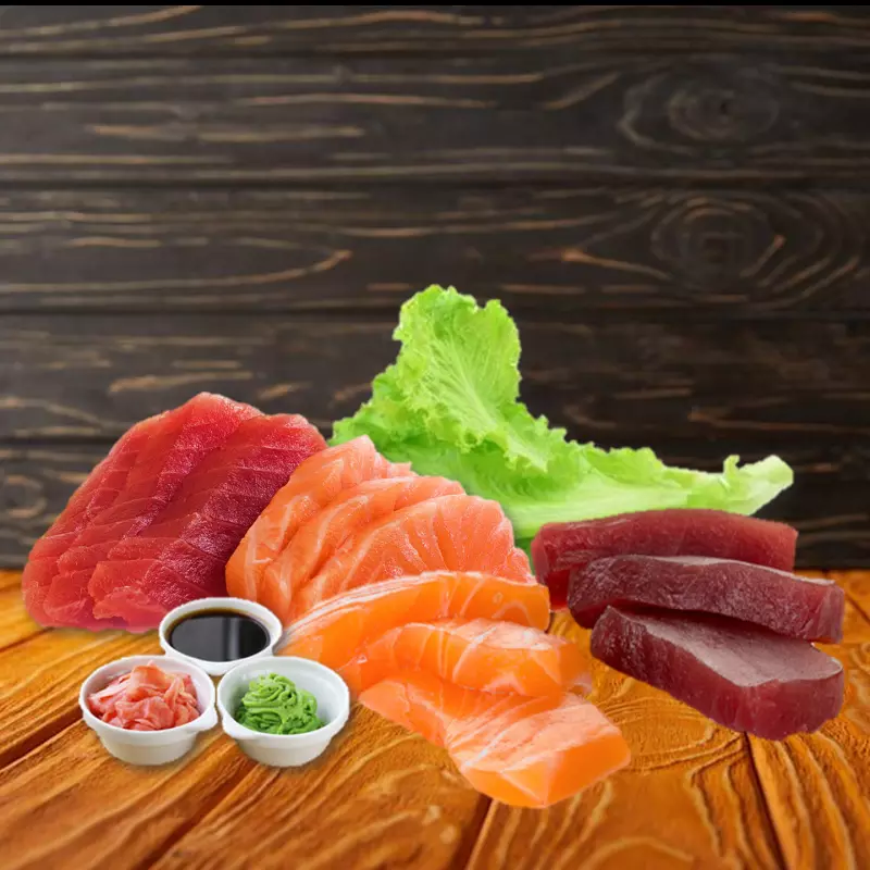 Sashimi Atún y Salmon (8 piezas)