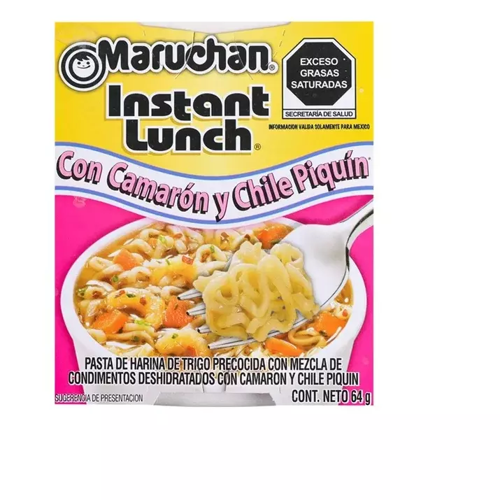 Maruchan con camarón y chile piquin