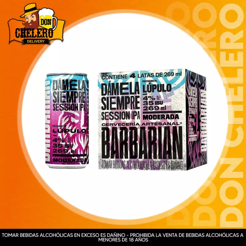 FOUR BARBA DAMELA SIEMPRE 269ML LATA