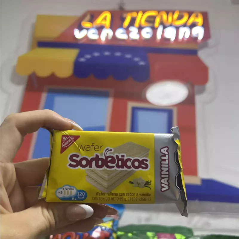 Wafer sorbeticos vainilla