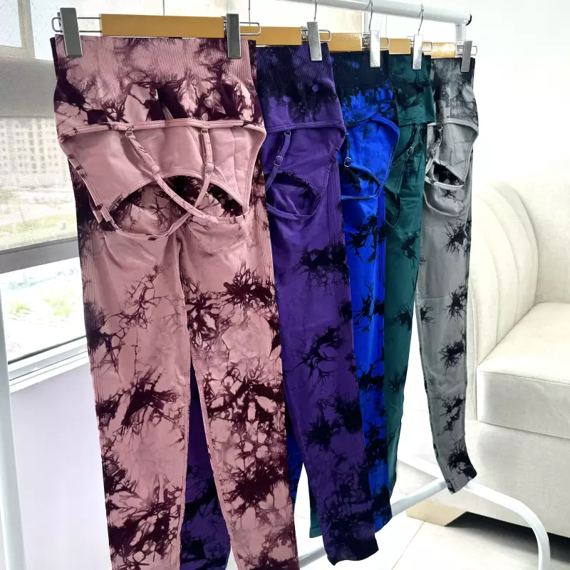 Licra y top tye die sin costura